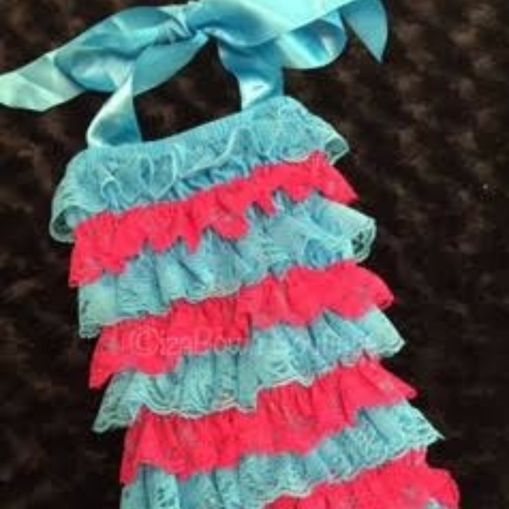America with Ribbon Tie Romper  AMER  NWT Boutique